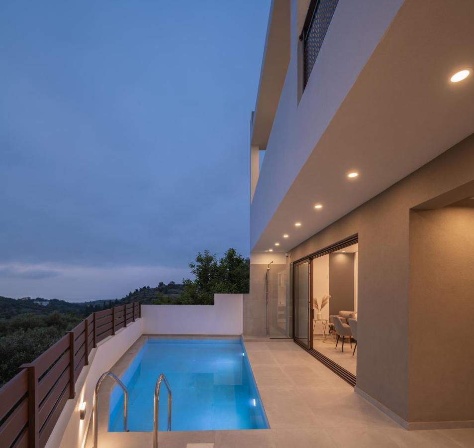 O-Cyanea Villa With Heated Pool Kournás Exteriér fotografie