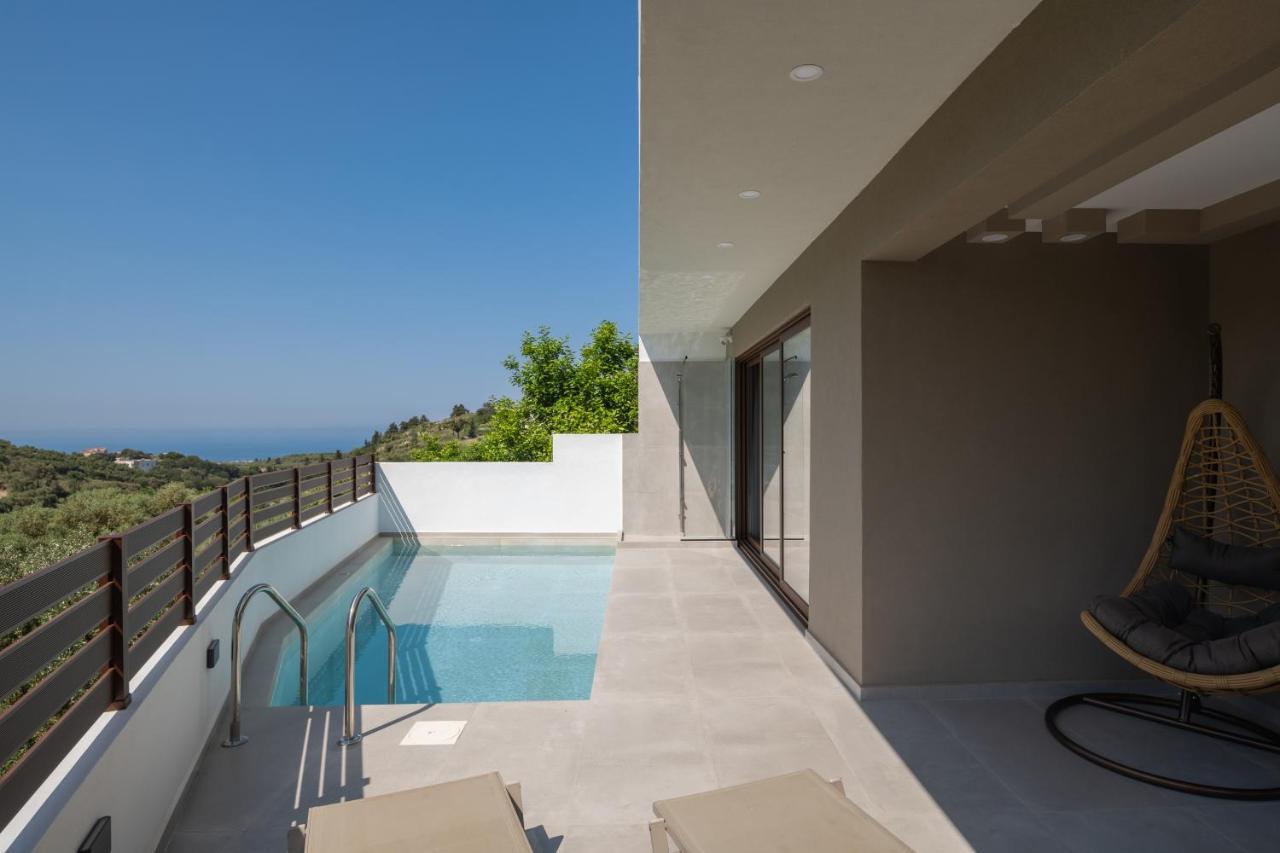 O-Cyanea Villa With Heated Pool Kournás Exteriér fotografie