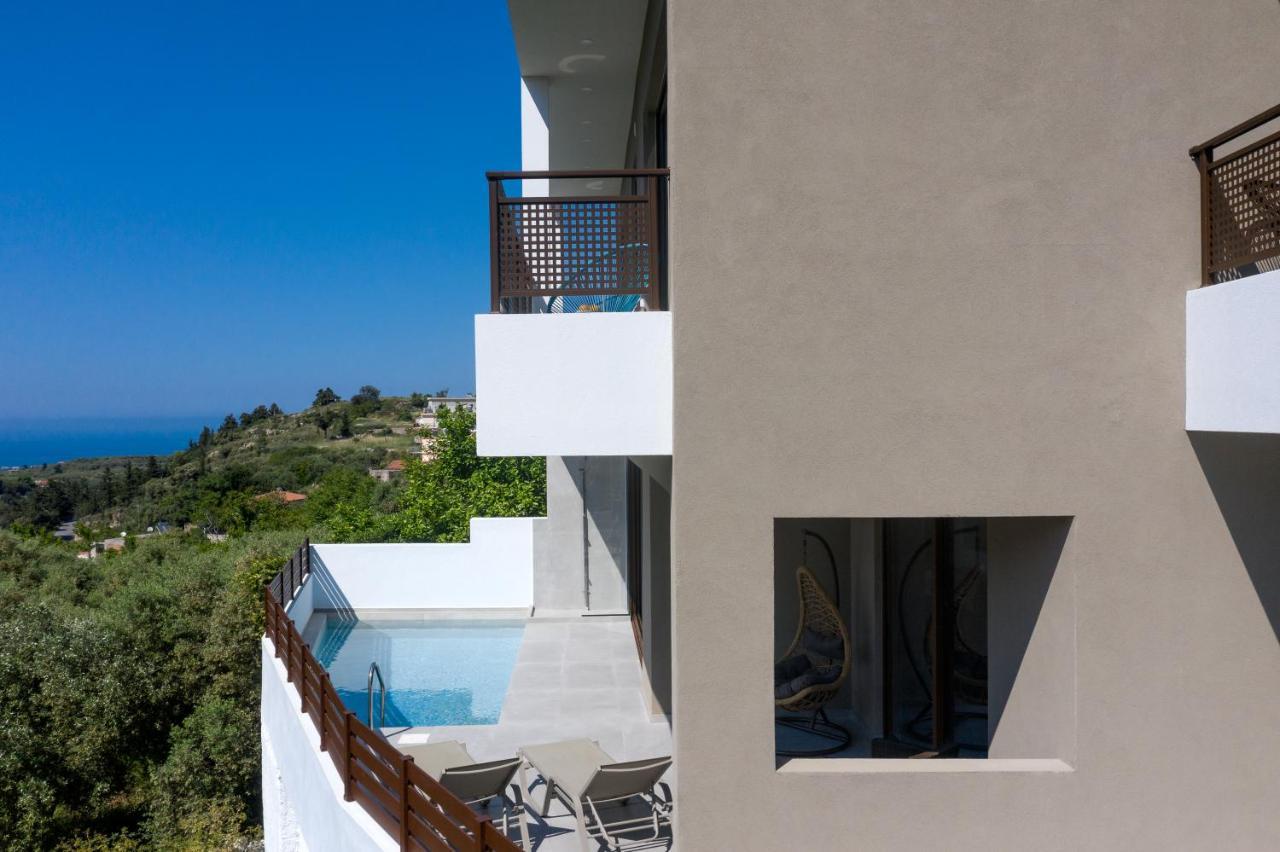 O-Cyanea Villa With Heated Pool Kournás Exteriér fotografie